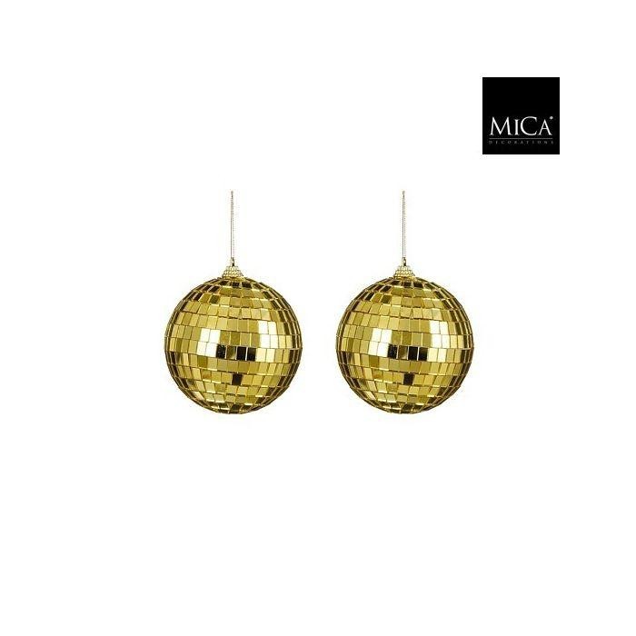 SFERE EFFETTO SPECCHIO X 2 ORO D.10